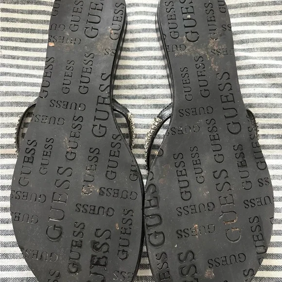 GUESS Black Rhinestone Sandals - Picture 3 of 3